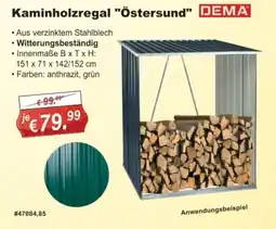 Stabilo Fachmarkt Kaminholzregal "Östersund" DEMA Angebot