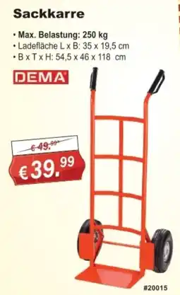 Stabilo Fachmarkt Sackkarre DEMA Angebot