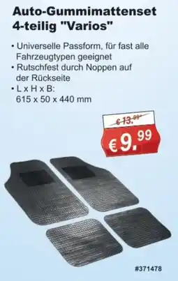 Stabilo Fachmarkt Auto-Gummimattenset "Varios" Angebot
