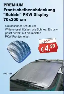 Stabilo Fachmarkt PREMIUM Frontscheibenabdeckung "Bubble" PKW Display Angebot