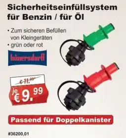 Stabilo Fachmarkt Sicherheitseinfüllsystem für Benzin / für Öl Angebot