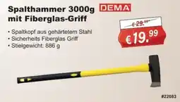 Stabilo Fachmarkt Spalthammer 3000g mit Fiberglas-Griff Angebot