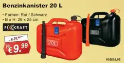 Stabilo Fachmarkt Benzinkanister 20 L FIXKRAFT Angebot
