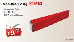 Stabilo Fachmarkt Spaltkeil 2 kg DEMA Angebot