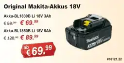 Stabilo Fachmarkt Original Makita-Akkus 18V Angebot