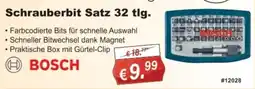 Stabilo Fachmarkt Schrauberbit Satz 32 tlgl. BOSCH Angebot