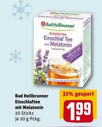 REWE Kaufpark Bad Heilbrunner Einschlaftee Mit Melatonin Angebot