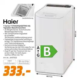 MediaMarkt Haier T Series 7 Toplader-Waschmaschine Angebot