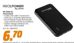 MediaMarkt REALPOWER by ultron PB-5000 SE Powerbank Angebot