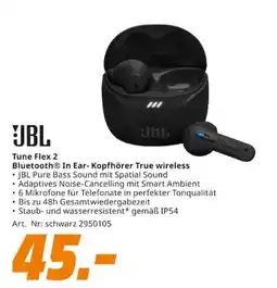MediaMarkt JBL Tune Flex 2 Bluetooth® In Ear- Kopfhörer True wireless Angebot