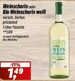 Simmel Bio Weinschorle weiß Angebot