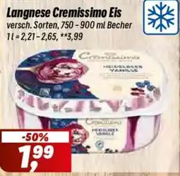 Simmel Langnese Cremissimo Eis Angebot