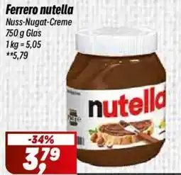Simmel Ferrero nutella Nuss-Nugat-Creme Angebot