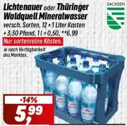 Simmel Lichtenauer oder Thüringer Waldquell Mineralwasser Angebot