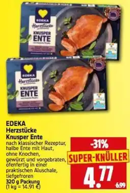 Edeka Herkules EDEKA Herzstücke Knusper Ente Angebot