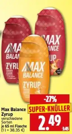 Edeka Herkules Max Balance Zyrup Angebot