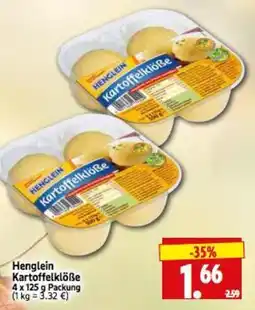 Edeka Herkules Henglein Kartoffelklöße Angebot