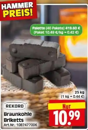 REKORD Braunkohle Briketts