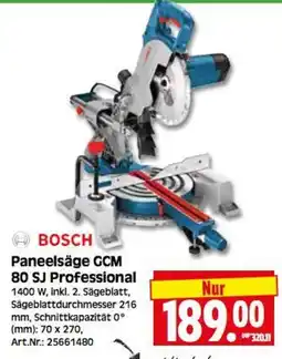 Herkules Baumarkt BOSCH Paneelsäge GCM 80 SJ Professional Angebot