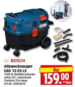 Herkules Baumarkt BOSCH Allzwecksauger GAS 12-25 LS Angebot