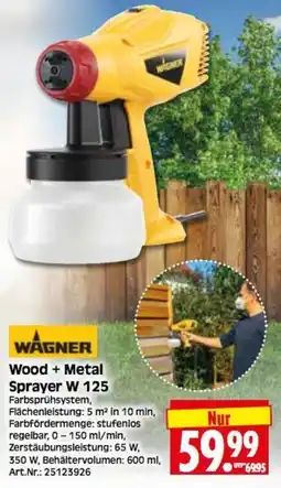 Herkules Baumarkt WAGNER Wood + Metal Sprayer W 125 Angebot
