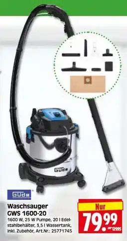 Herkules Baumarkt Gude Waschsauger GWS 1600-20 Angebot