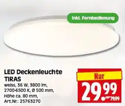 Herkules Baumarkt LED Deckenleuchte TIRAS Angebot