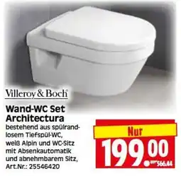 Herkules Baumarkt Villeroy & Boch Wand-WC Set Architectura Angebot