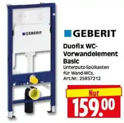 Herkules Baumarkt GEBERIT Duofix WC-Vorwandelement Basic Angebot