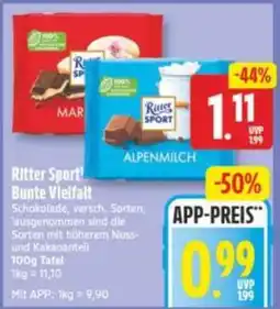 Elli Markt Ritter Sport Bunte Vielfalt Angebot