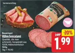 Elli Markt Bauerngut Hähnchensalami Angebot