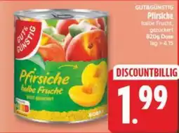 Elli Markt Pfirsiche halbe Frucht leicht gezuckert Angebot