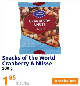 Action Snacks of the World Cranberry-Nusse 200g Angebot