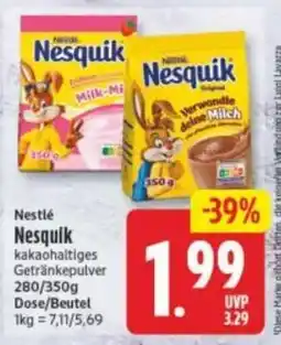 Elli Markt Nestlé Nesquik kakaohaltiges Getränkepulver Angebot