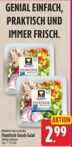 Elli Markt EDEKA Herzstücke Thunfisch-Snack-Salat Angebot