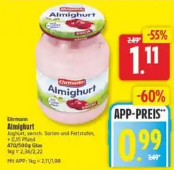 Elli Markt Ehrmann Almighurt Angebot