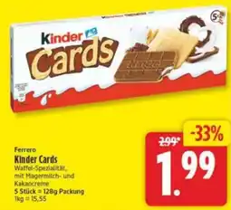 Elli Markt Ferrero Kinder Cards Angebot