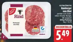 Elli Markt GUT&GÜNSTIG Hamburger vom Rind Angebot