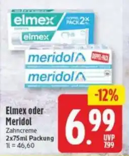 Elli Markt Elmex oder Meridol Zahncreme Angebot