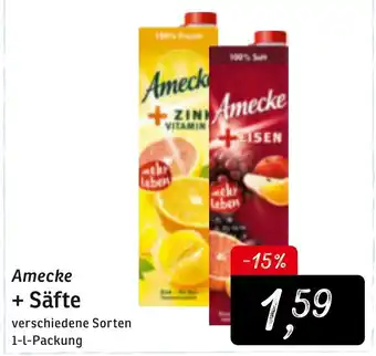 KONSUM Amecke + Säfte 1L Angebot