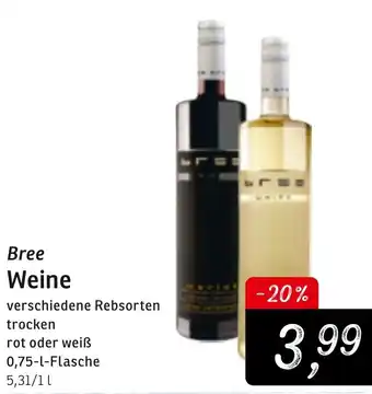 KONSUM Bree Weine 0,75L Angebot