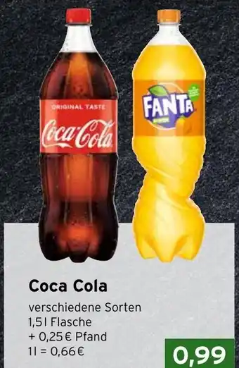 CAP Markt Coca Cola o. Fanta 1.5L Angebot