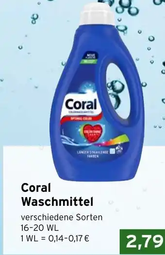 CAP Markt Coral Waschmittel 16-20wl Angebot