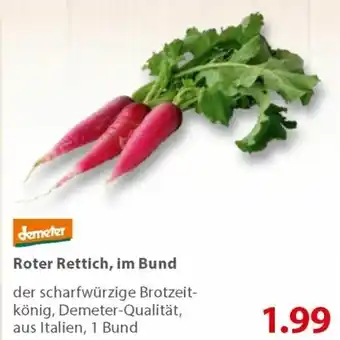 basic Demeter Roter Rettich, im Bund Angebot