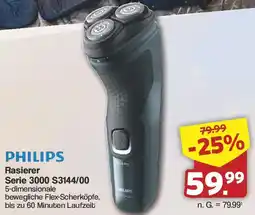 Famila Nord West PHILIPS Rasierer Serie 3000 S3144/00 Angebot