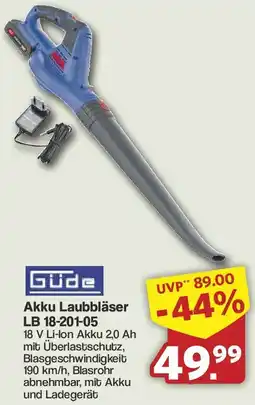 Famila Nord West Gude Akku Laubbläser LB 18-201-05 Angebot