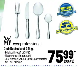 METRO WMF Professional Club Besteckset Angebot