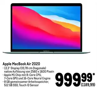 METRO Apple MacBook Air 2020 Angebot