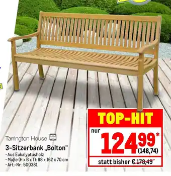 METRO Tarrington House 3-Sitzerbank Bolton Angebot