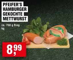 Handelshof PFEIFER'S HAMBURGER GEKOCHTE METTWURST Angebot